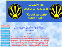 Tablet Screenshot of clovisjudoclub.com